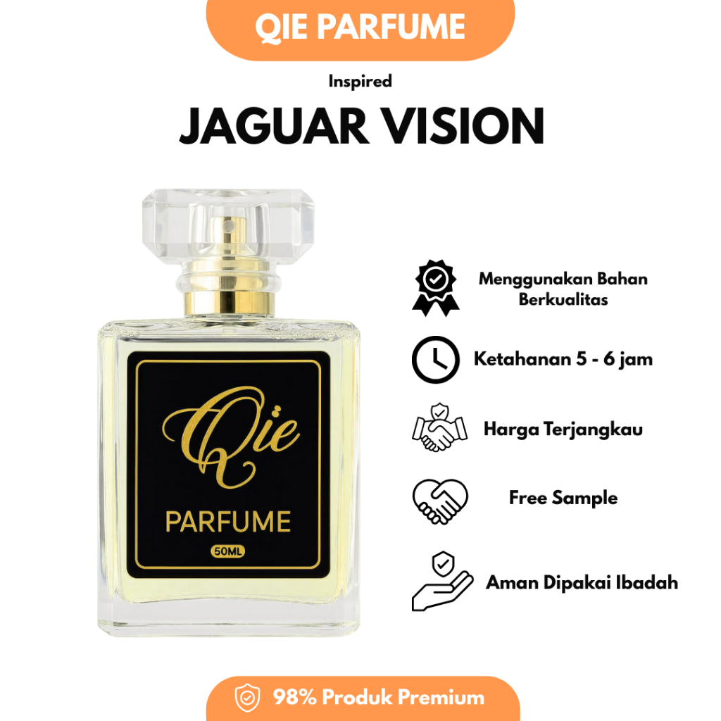 Parfum Premium JAGUAR VISION - Non Alcohol laki-laki woody sensual fruity parfume citrus fresh