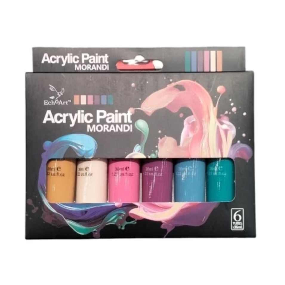 

Echoart 6C ml cat acrilic paint MORNADI ( 6 tubes )