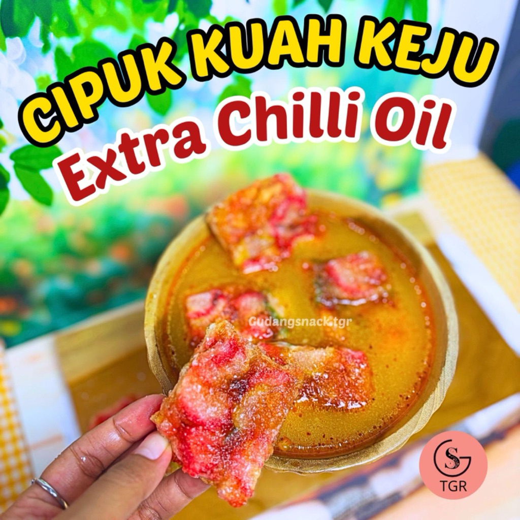 

1 BKS CIPUK KUAH KEJU CREAMY EXTRA CHILLI OIL Jajanan grosir gratis ongkir Rp.0 - GST
