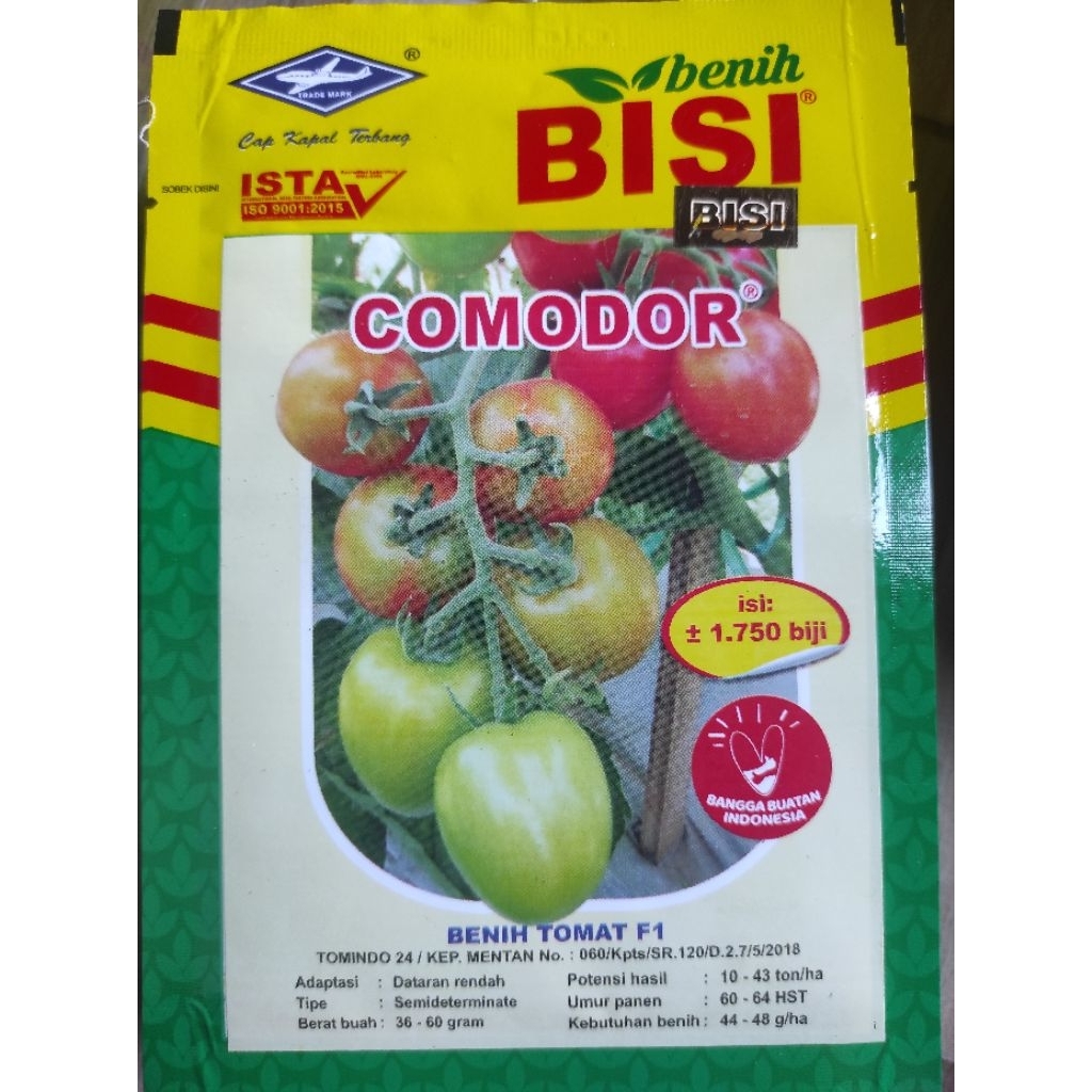BENIH TOMAT COMODOR F1, BENIH TOMAT TAHAN VIRUS,  BENIH TOMAT PRODUKSI TINGGI