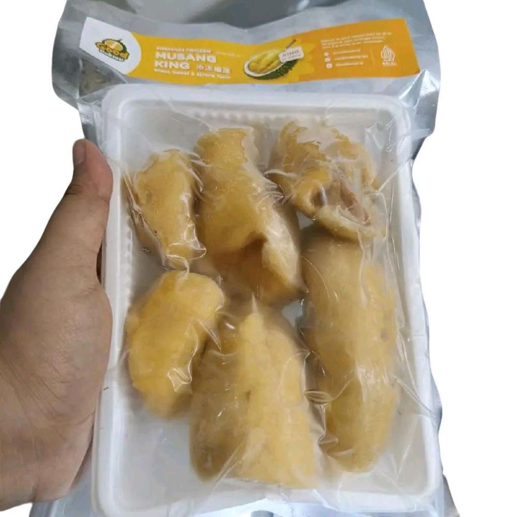 

Buah durian musang king malaysia Frozen gift pack -+ 400 gram