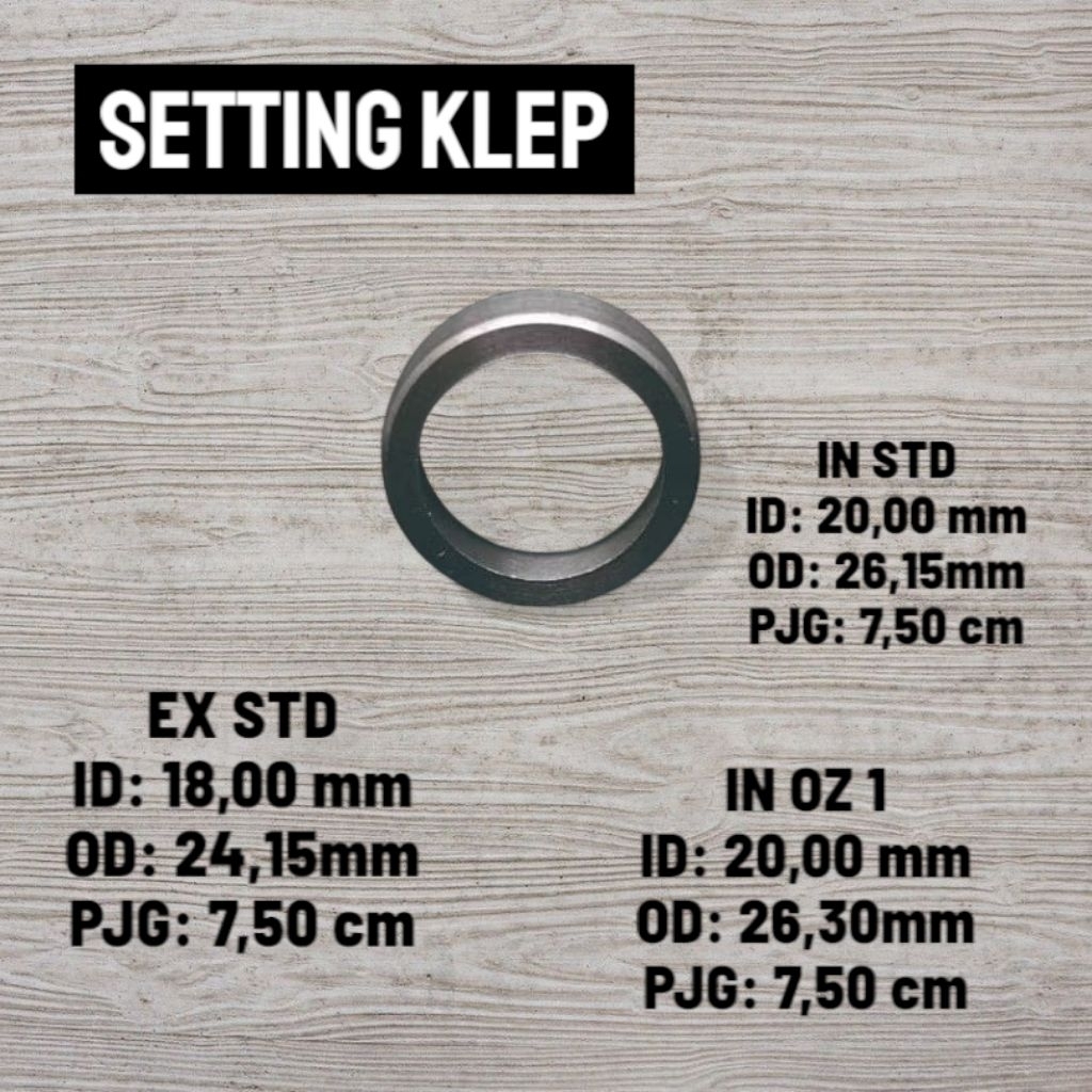 Setting Klep/Dudukan Klep/Cincin Setting Shogun