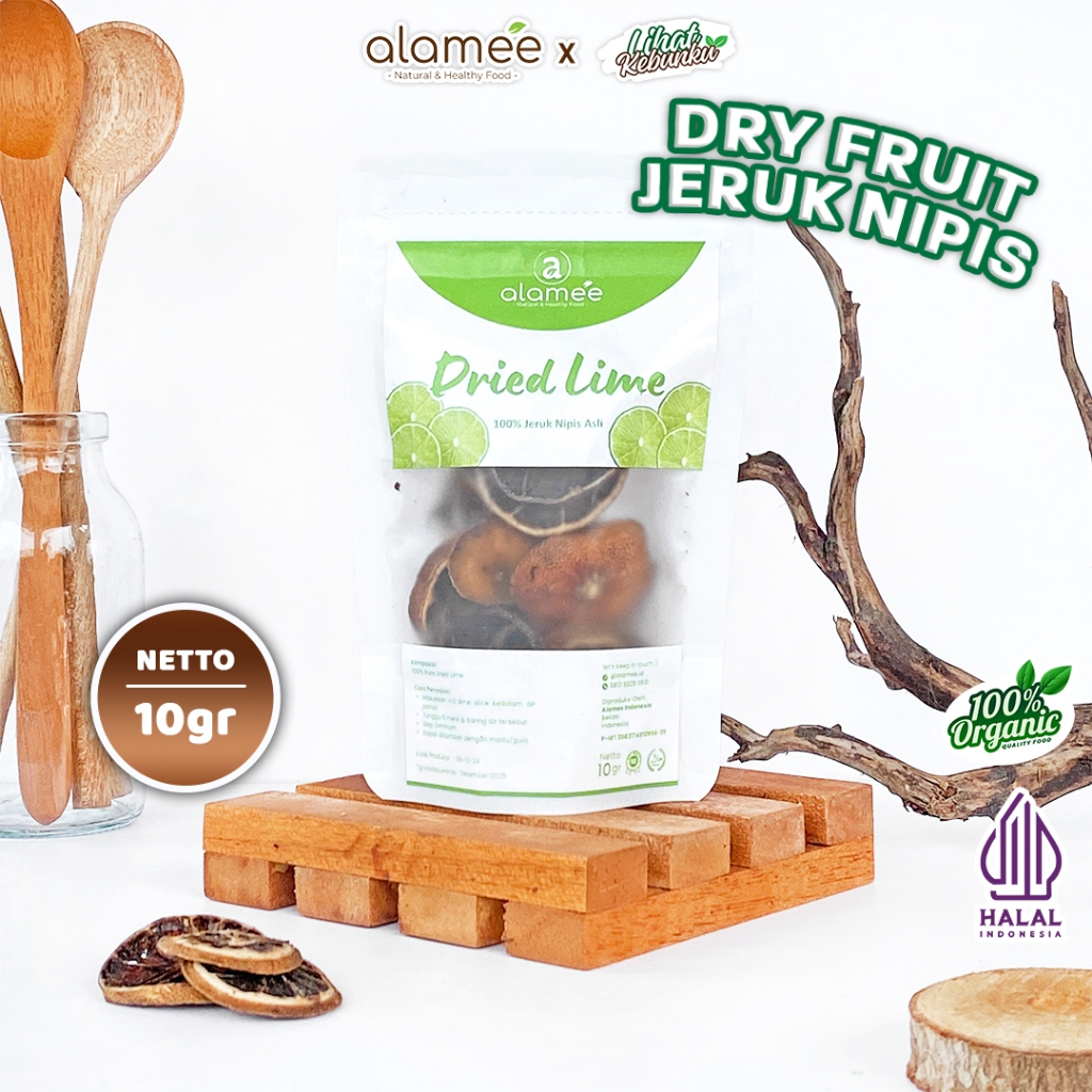 

ALAMEE Jeruk Nipis Kering Dried Lime Slice Tea Teh Herbal Buah Iris Organik 10gr LIHAT KEBUNKU