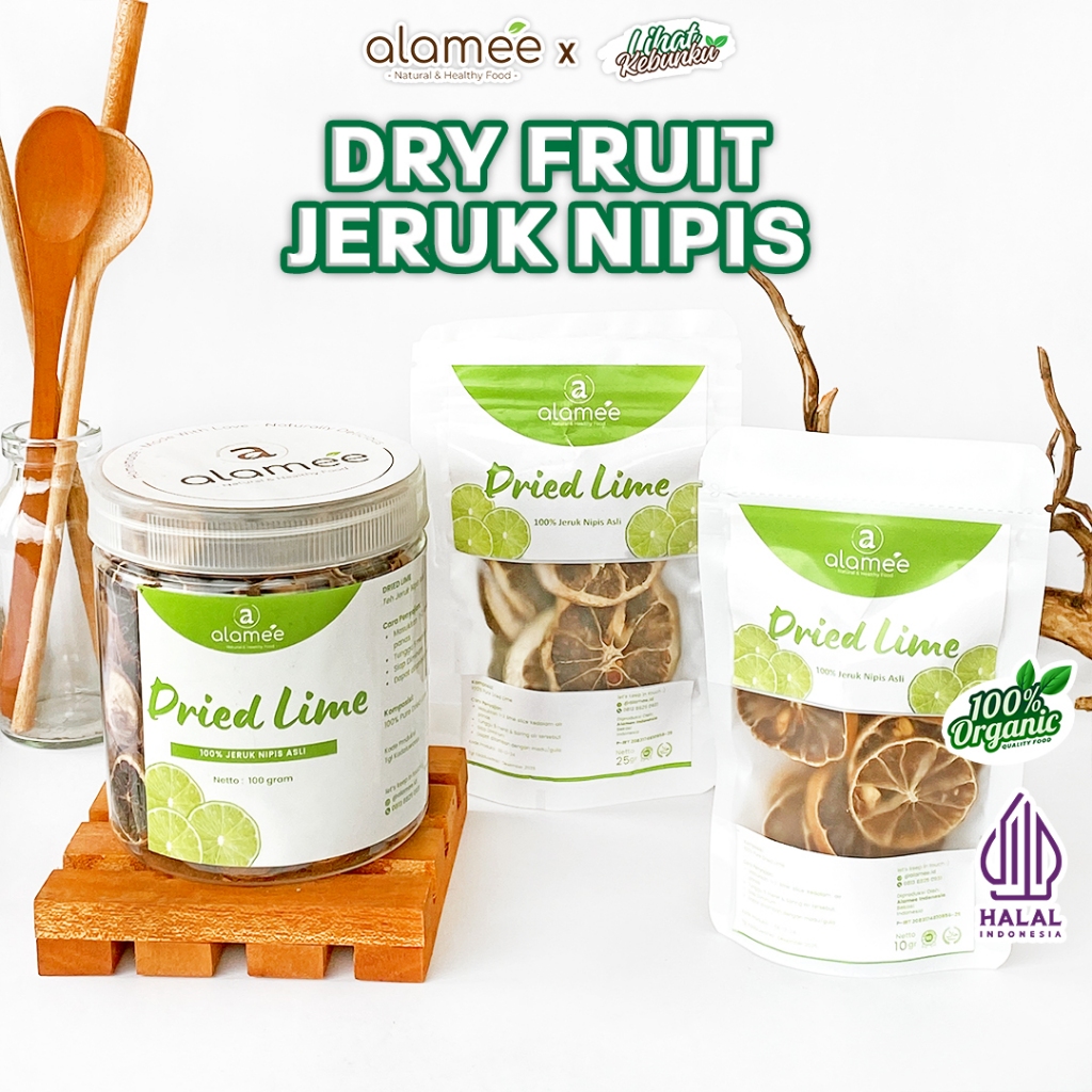 

ALAMEE Jeruk Nipis Kering Dried Lime Slice Tea Teh Herbal Buah Iris Organik LIHAT KEBUNKU