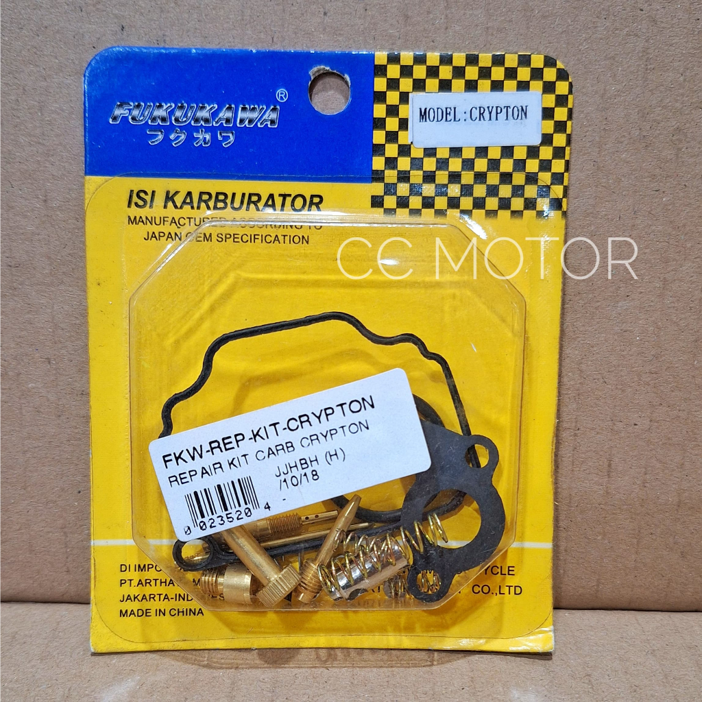 Fukukawa Repairkit Carburator Crypton / Isi Karburator Coin Crypton / Isi Karburator Repairkit Crypt