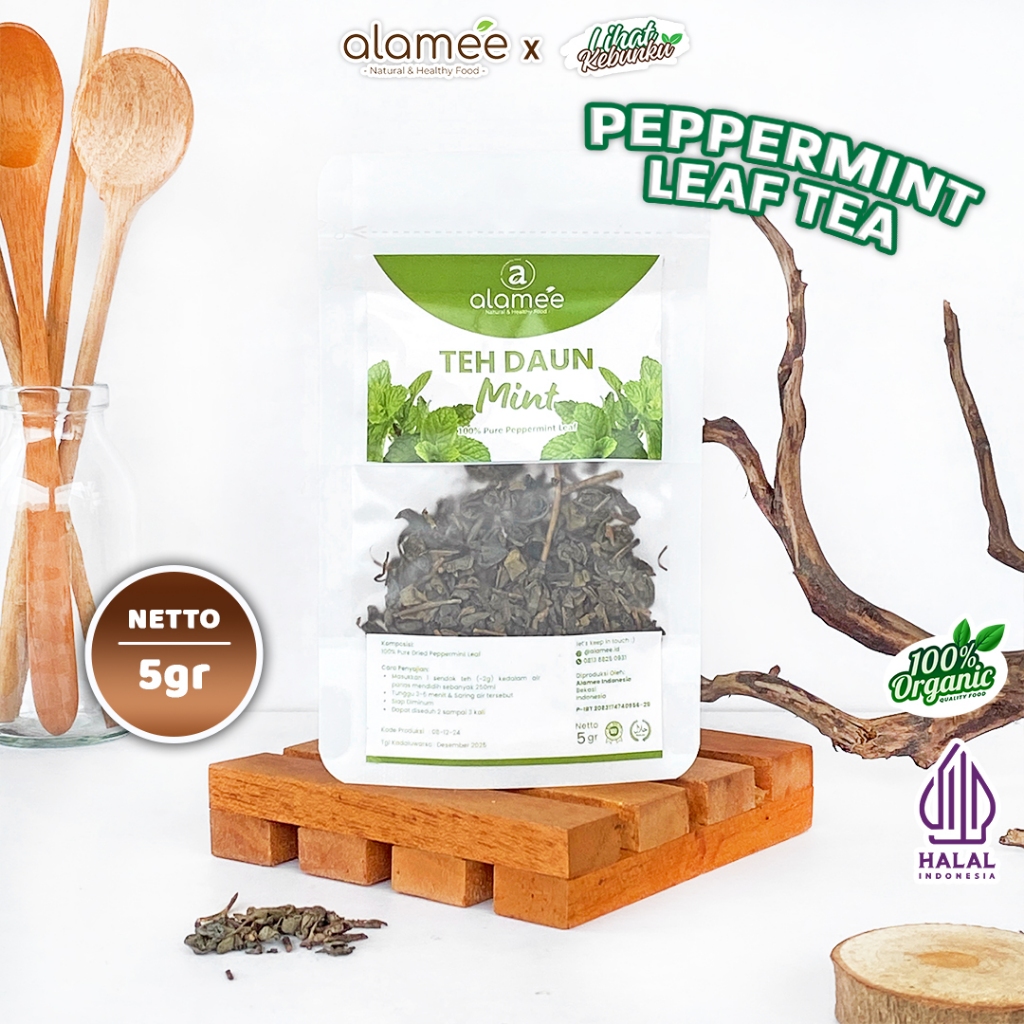 

ALAMEE Peppermint Tea Teh Daun Mint Organik Pappermint Papermint Kering Dried 5gr LIHAT KEBUNKU
