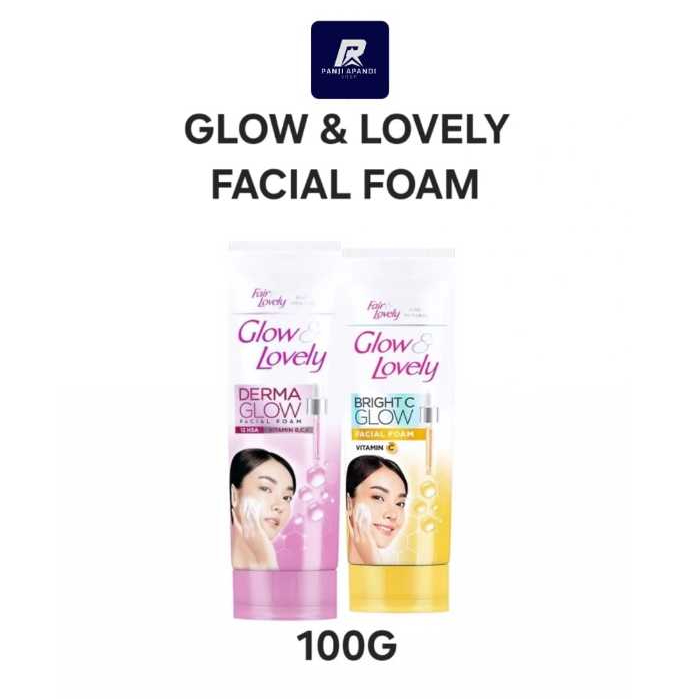 Glow & Lovely Facial Foam 100g Fair And Lovely Sabun Cuci Muka Multivitamin Vitamin C Cerah BPOM