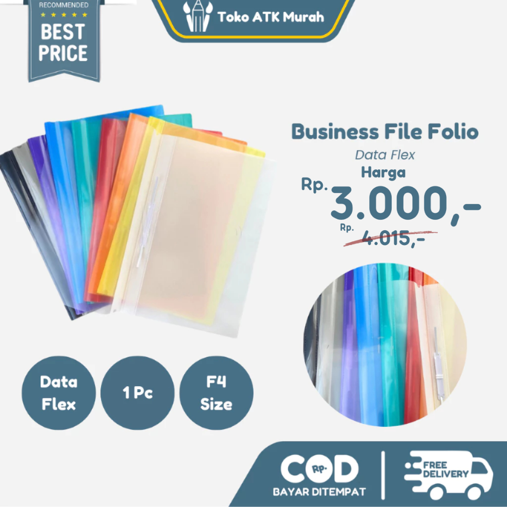 

Dokumen Plastik Business File Folio F4 - Satuan