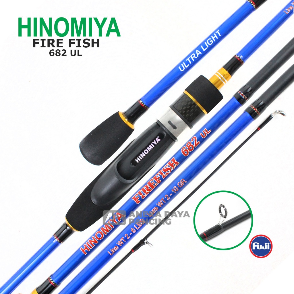 Joran Hinomiya Fire Fish 632 & 682 | Fuji Guides | Ultra Light Spinning