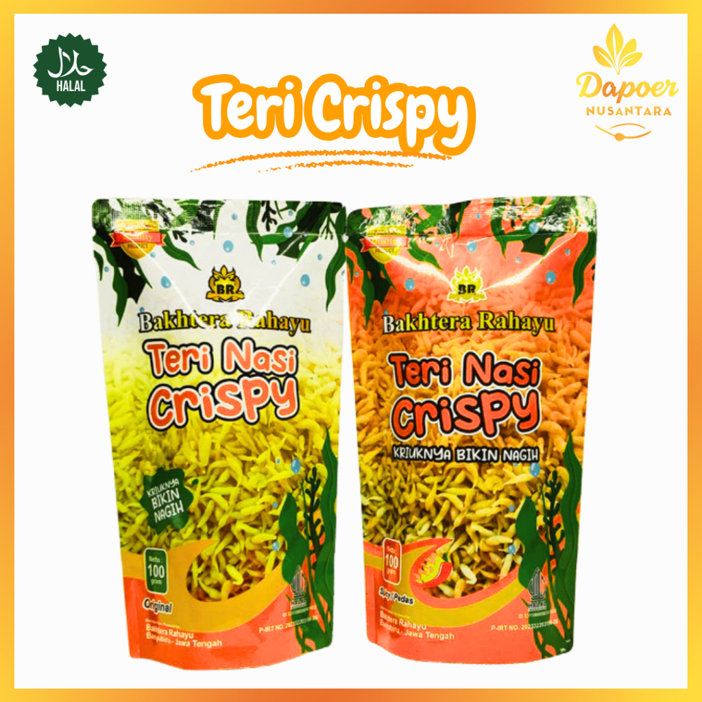 

Ikan Teri Nasi Crispy Kering Enak Renyah Praktis Bakhtera Rahayu 100gr