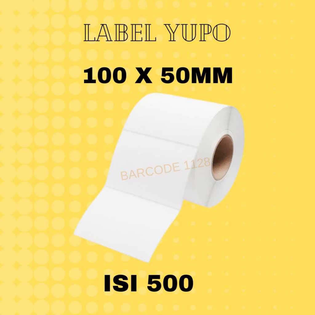 

STIKER YUPO 100X50 MM ISI 500 PCS - LABEL YUPO 100X50 - Synthetic Label Barcode 100 X 50 MM ISI 500