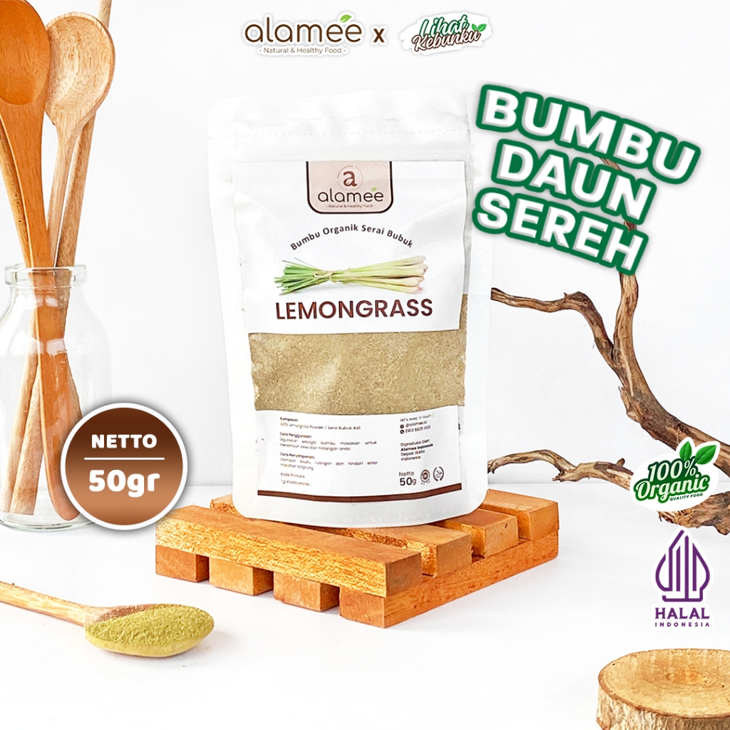 

ALAMEE Bubuk Sereh Lemongrass Powder Bumbu Dapur Organik Serai Murni Asli 50 Gram LIHAT KEBUNKU
