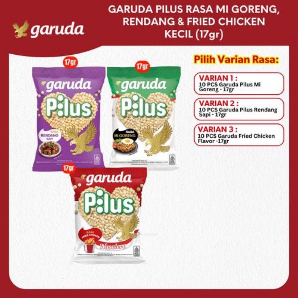 

Pilus Garuda 17 gr (1 renceng isi 10 pcs)