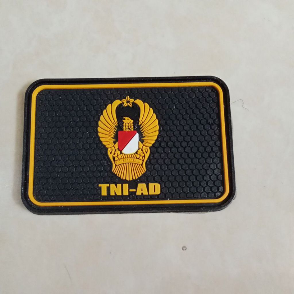 patch rubber logo tni ad