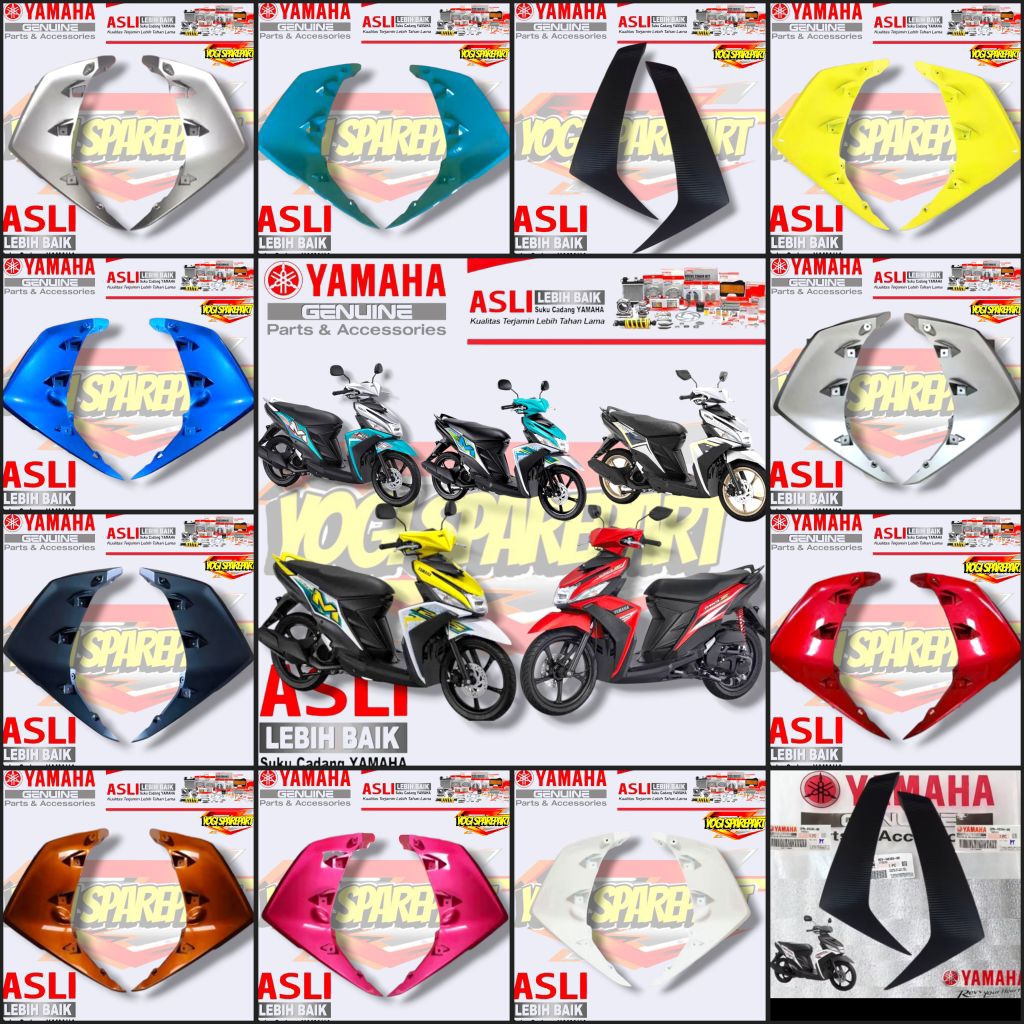 COVER TEBENG SAYAP DEPAN KANAN KIRI MIO M3 125 MIO Z 125 ORIGINAL YAMAHA 2PH-F835V-00 2PH-F835U-00