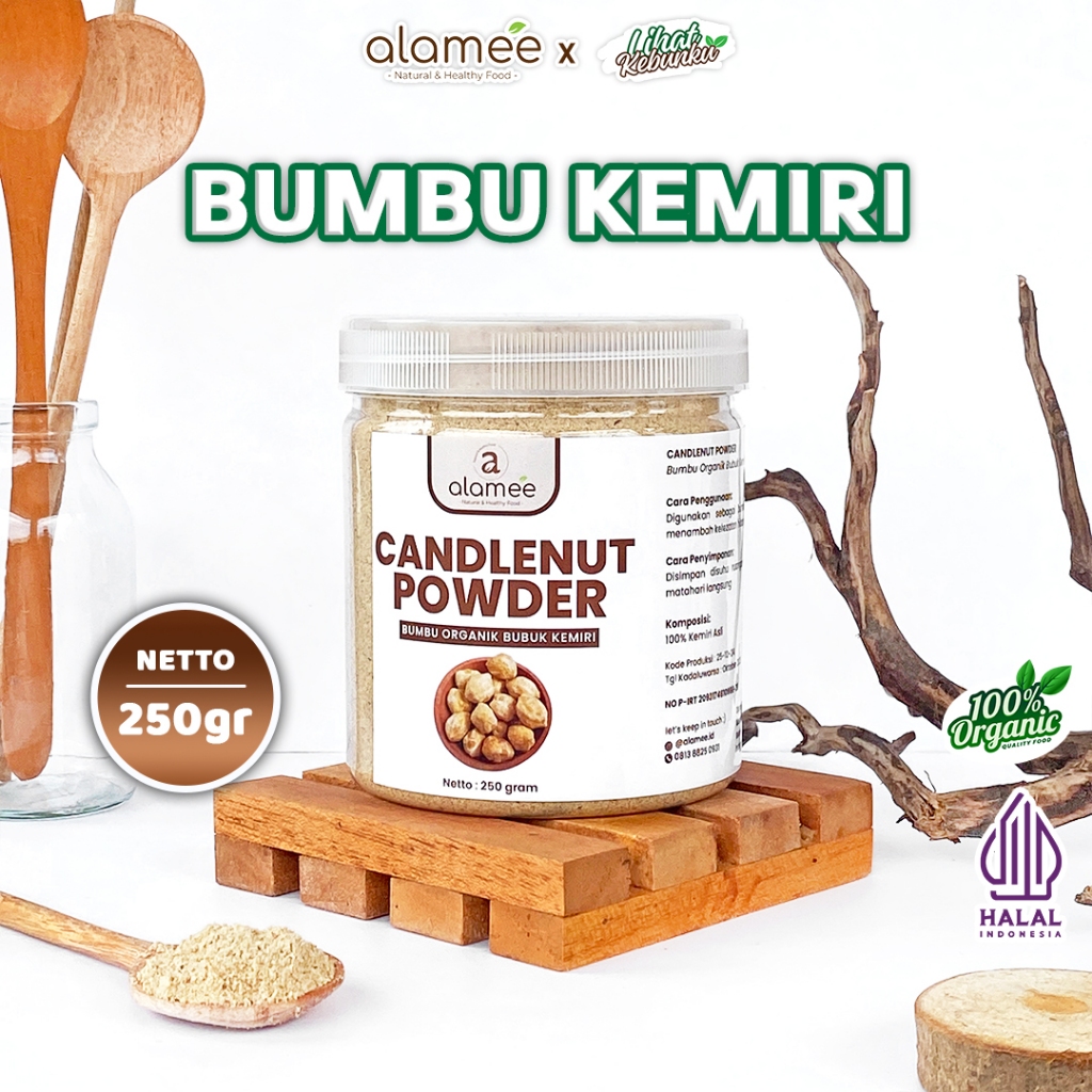 

ALAMEE Kemiri Bubuk Bumbu Dapur Organik Candlenut Powder Masak Murni Asli 250G LIHAT KEBUNKU