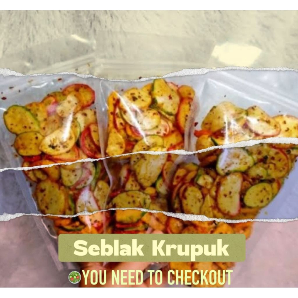 

KERUPUK SEBLAK AROMA KENCUR/SEBKLAK BANTAT