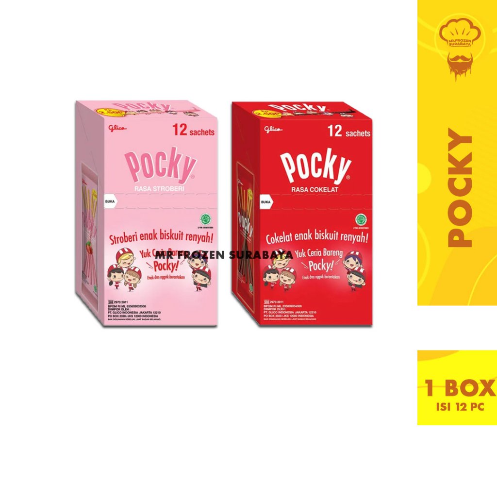 

Glico Pocky Regular - Biskuit Stik Salut Coklat