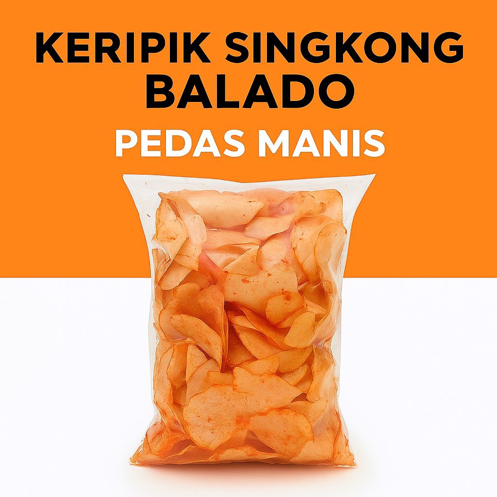 

Keripik Singkong Balado Pedas Manis 250 gram