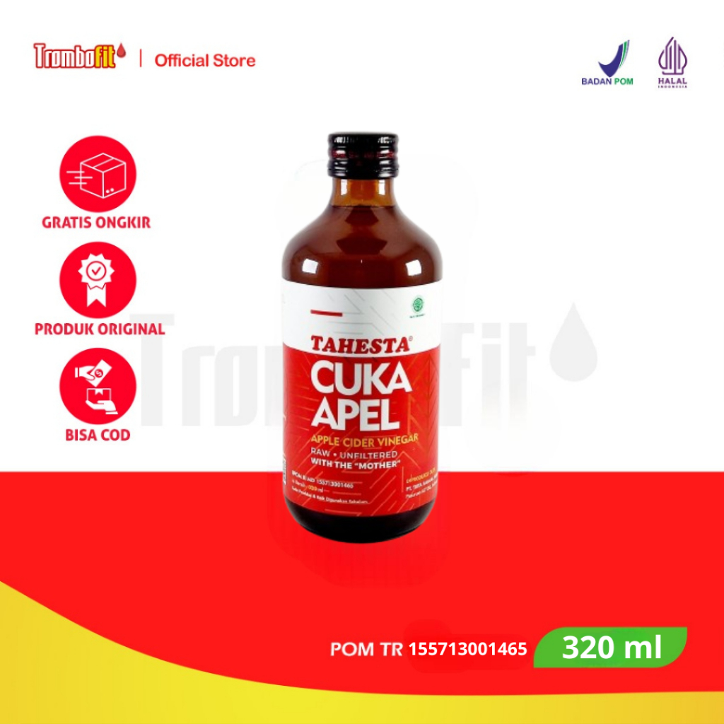 

Cuka Apel Tahesta 320ml – Cuka Apel Murni & Alami dari Fermentasi Buah Apel Asli