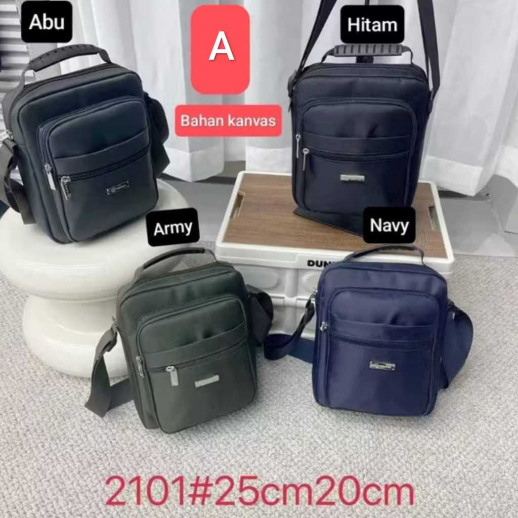 Hehe tas selempang pria sling bag import tas kerja cowok anti air