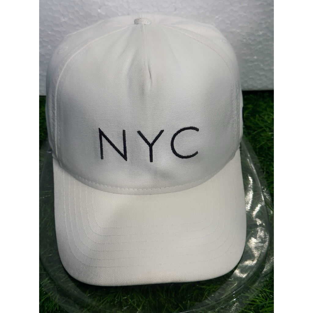 Topi New Era NYC Putih A Frame Adjustabe Original