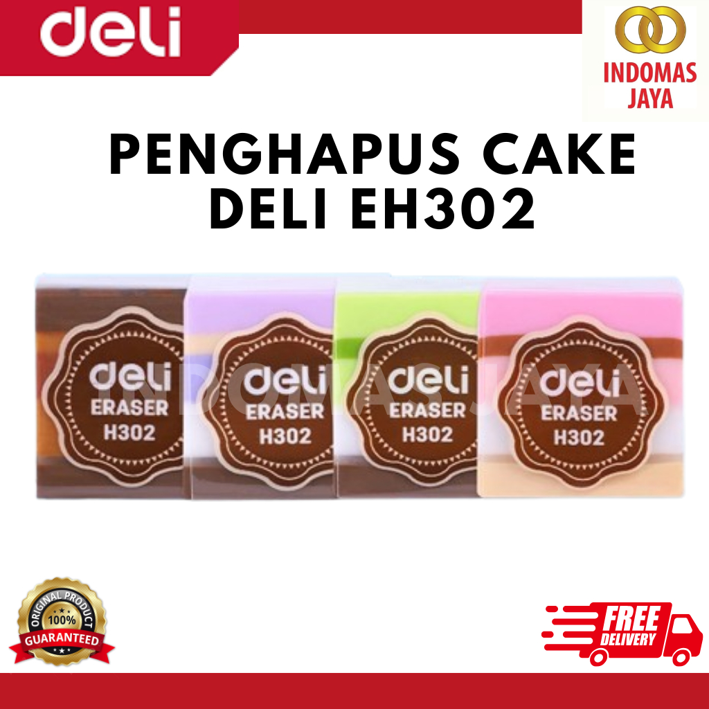 

Deli Multi-flavor Cake Eraser Penghapus Berbentuk Kue 4 Warna Bahan PVC Ramah Lingkungan EH302 (HARGA PER PCS)
