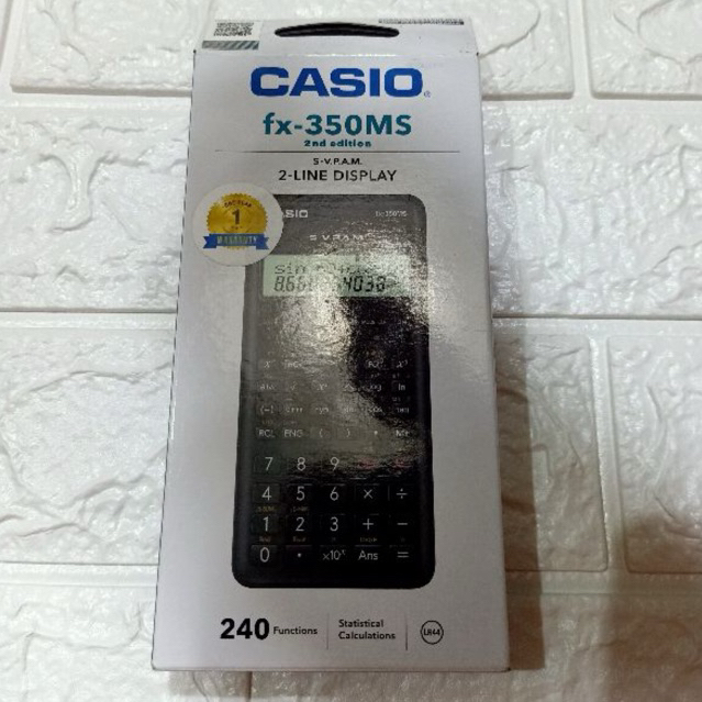 

TERMURAH‼️KALKULATOR SCIENTIFIC CASIO FX-350MS 2ND EDITION ORIGINAL