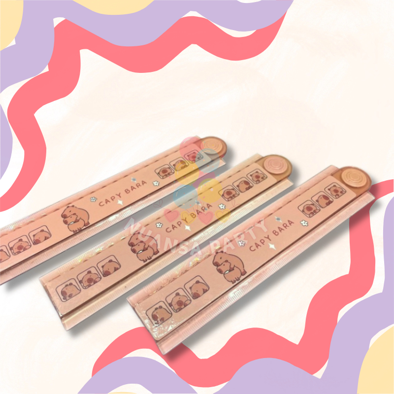 

NP • Penggaris Lipat Panjang 30 cm Alat Tulis Sekolah Motif Capybara