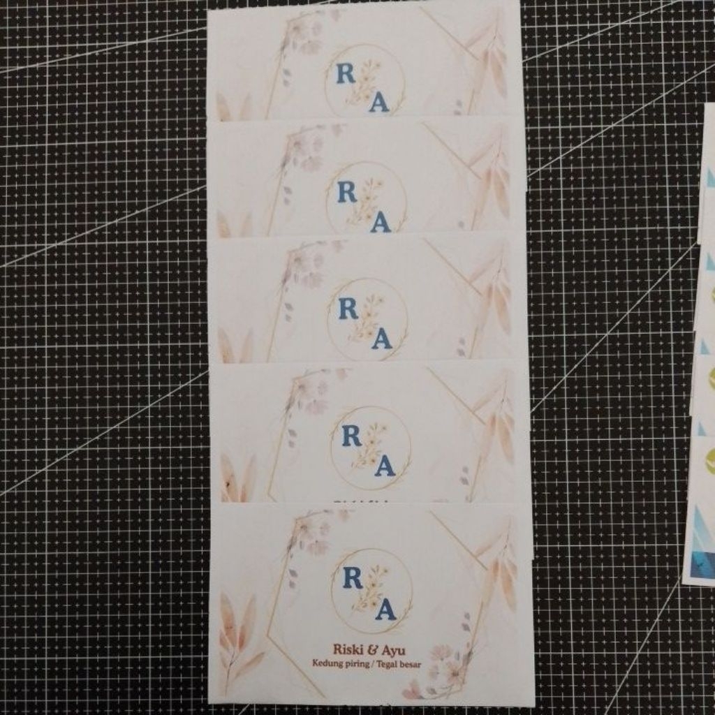 

50 PCS amplop custom ukuran 95×152 mm