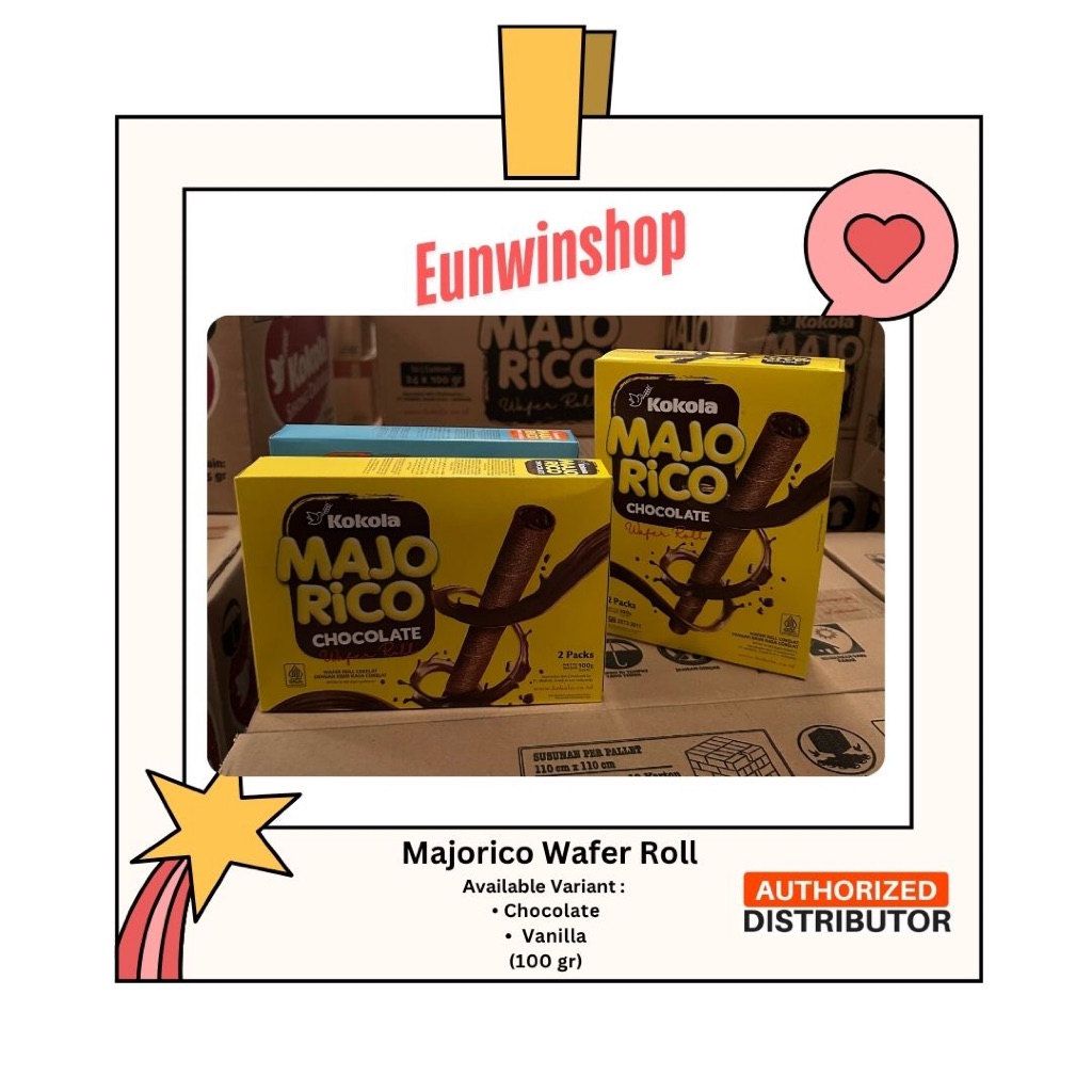 

Kokola Majorico Wafer Roll - Astor - Coklat & Vanilla 100gr - Hampers / Gift / Bingkisan / Parcel