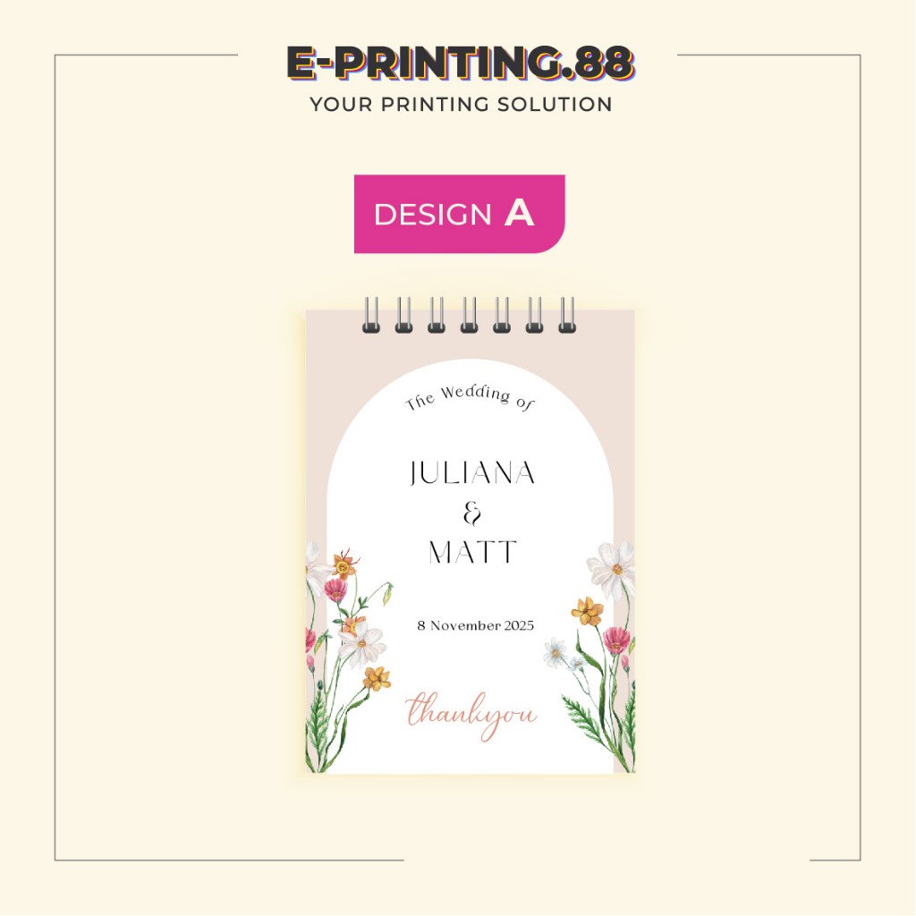 

Souvenir NotebookA7 Block Note Custom Buku Notes Souvenir Nikah Seminar Ulang Tahun Brand Tasyakuran