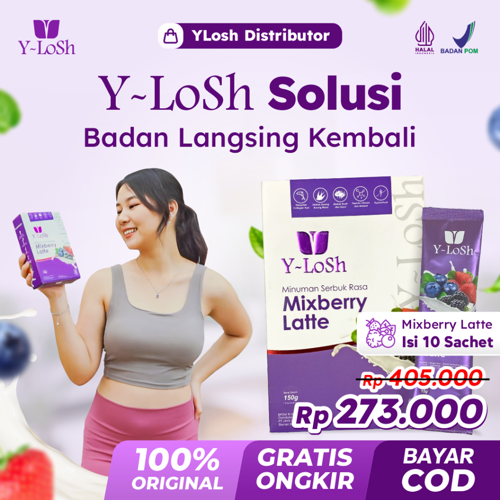 

GAJIAN SALE!!! Y-LOSH Collagen Drink – Solusi Diet Praktis, Bantu Turunkan Berat Badan Tanpa Tersiksa 100% ASLI