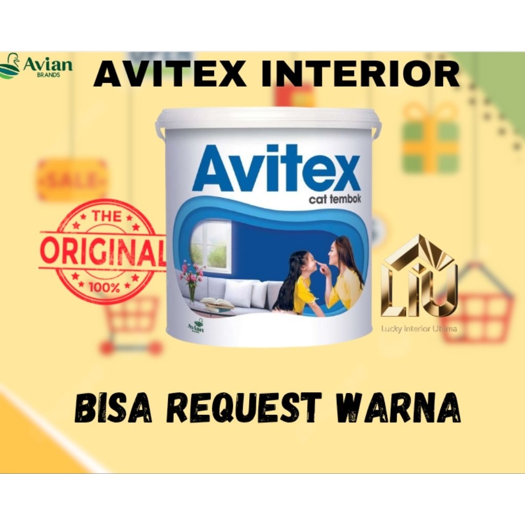 CAT TEMBOK AVITEX INTERIOR UKURAN 5 KG PUTIH TERMURAH DAN TERPERCAYA