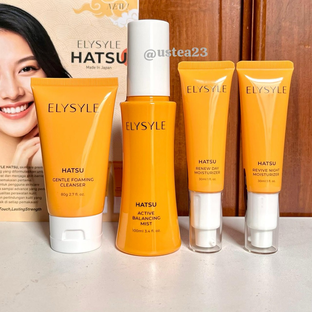 ElysyleHATSU Cleanser Mist Day Night Moisturizer Pengganti JafraBoost
