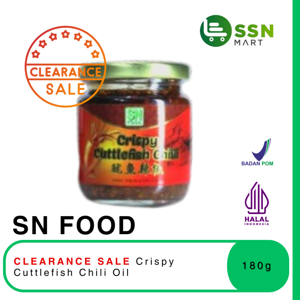 

CLEARANCE SALE SN Food Crispy CUTTLEFISH Chili 180g