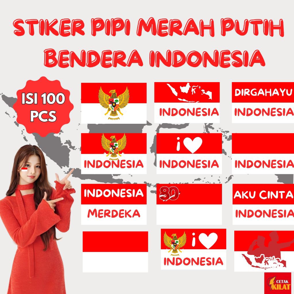 

Stiker pipi merah putih isi 100 pcs, stiker merah putih, stiker bendera indonesia, stiker pipi dewasa, stiker pipi anak anak