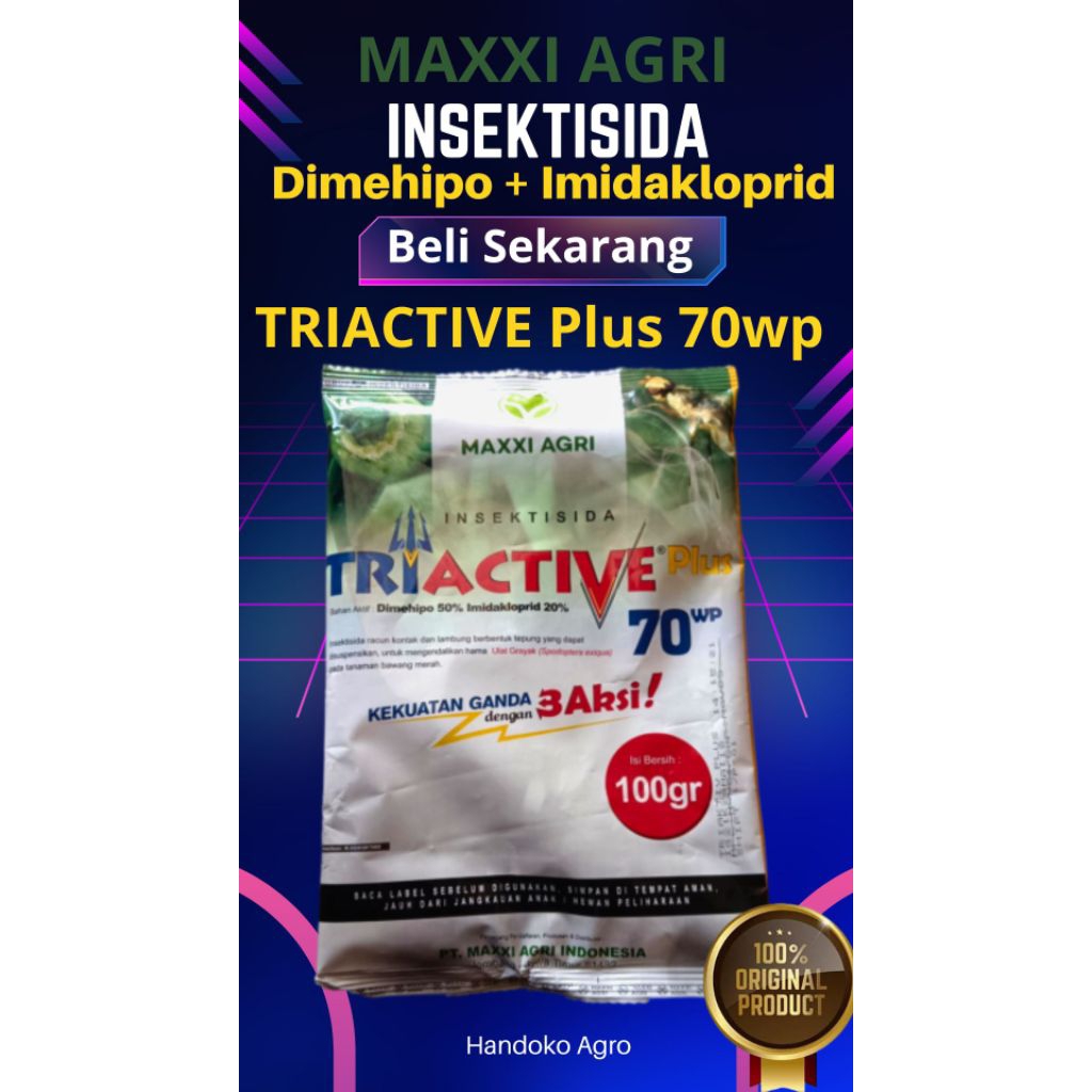 INSEKTISIDA TRIACTIVE PLUS 70 WP 100 GRAM MAXXI AGRI Dimehipo + Imidakloprid 70wp