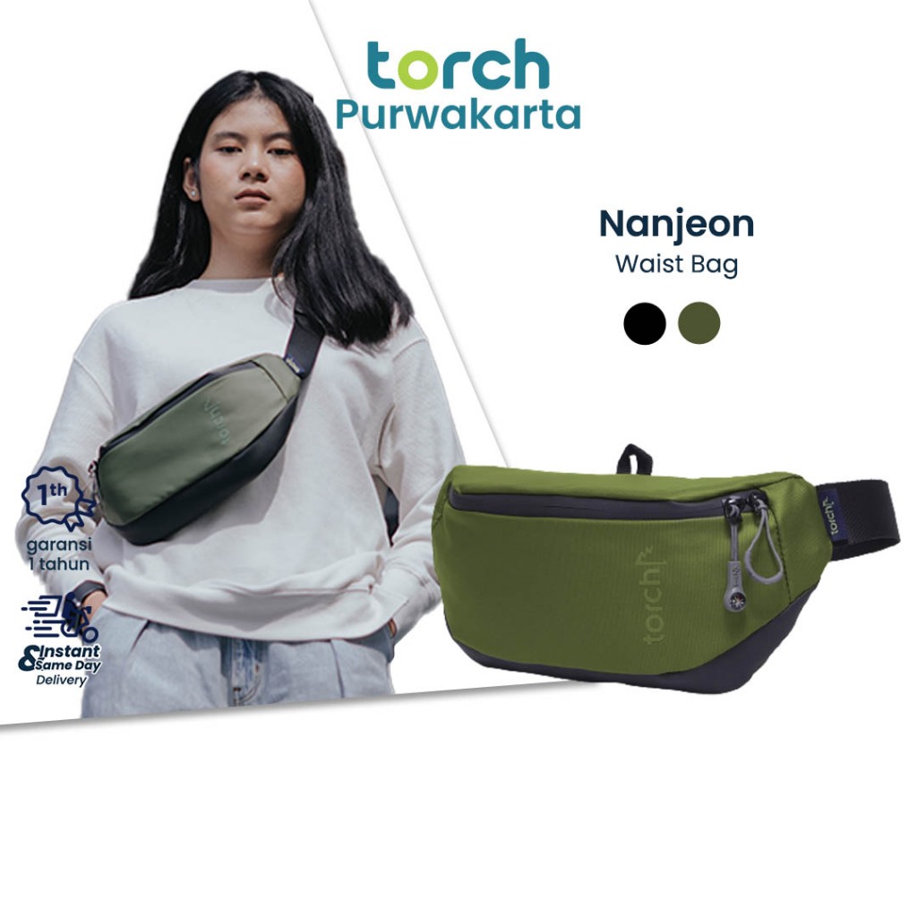 TORCH Nanjeon Tas Pinggang Ringan Anti Air Pria Wanita - Tas Pinggang Waterproof