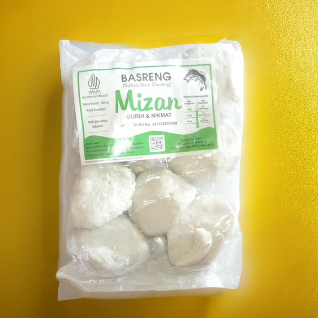 

Basreng ikan Mizan bakso goreng camilan khas Bandung isi 10