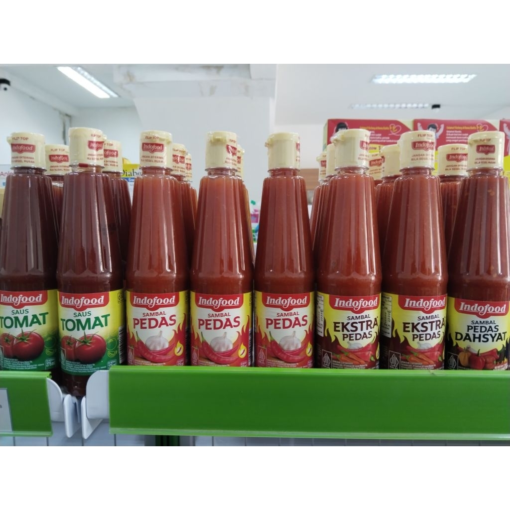 

Sambal Indofood 275 ML [Saus Tomat, Sambal Pedas, Sambal Extra Pedas, Sambal Pedas Dahsyat]