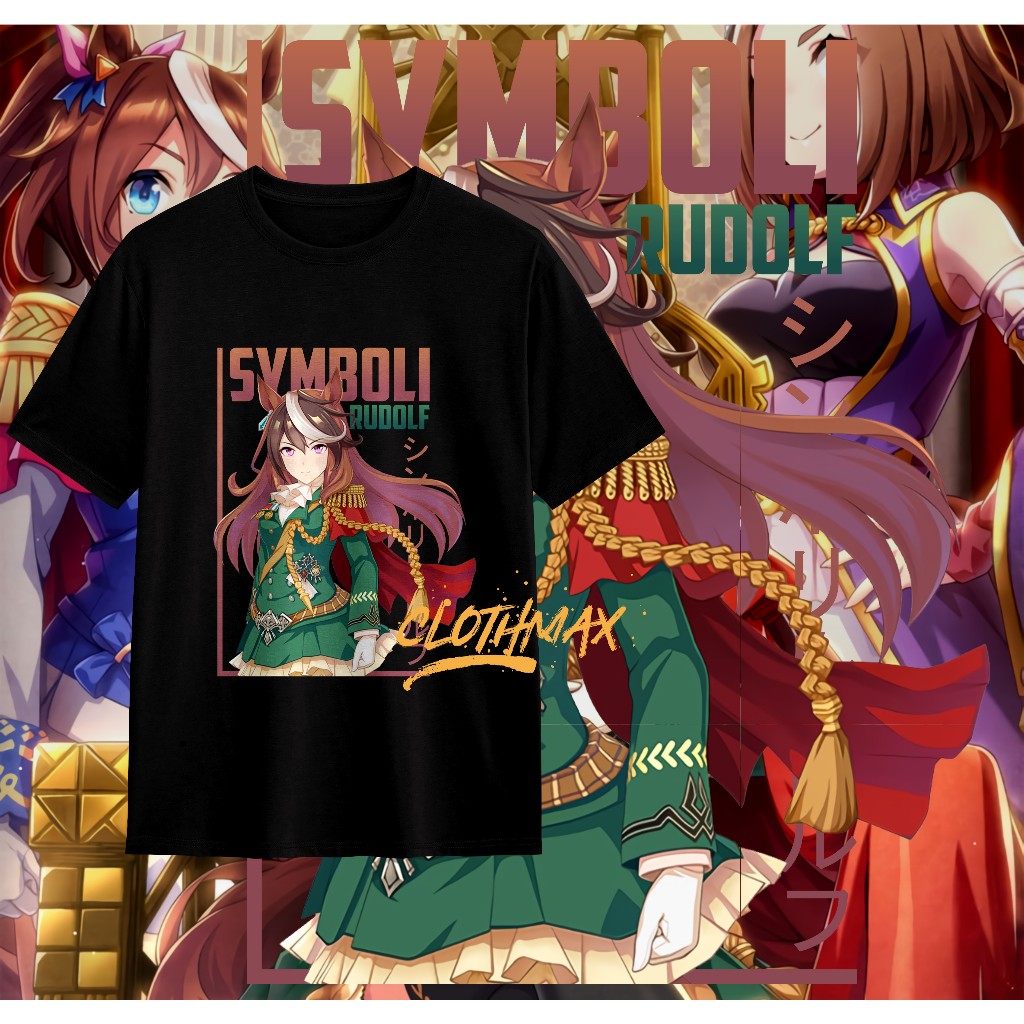 Kaos Dewasa Baju Uma Musume Tshirt Symboli Rudolf Pretty Derby Game Premium Kitasan Murah - Unisex