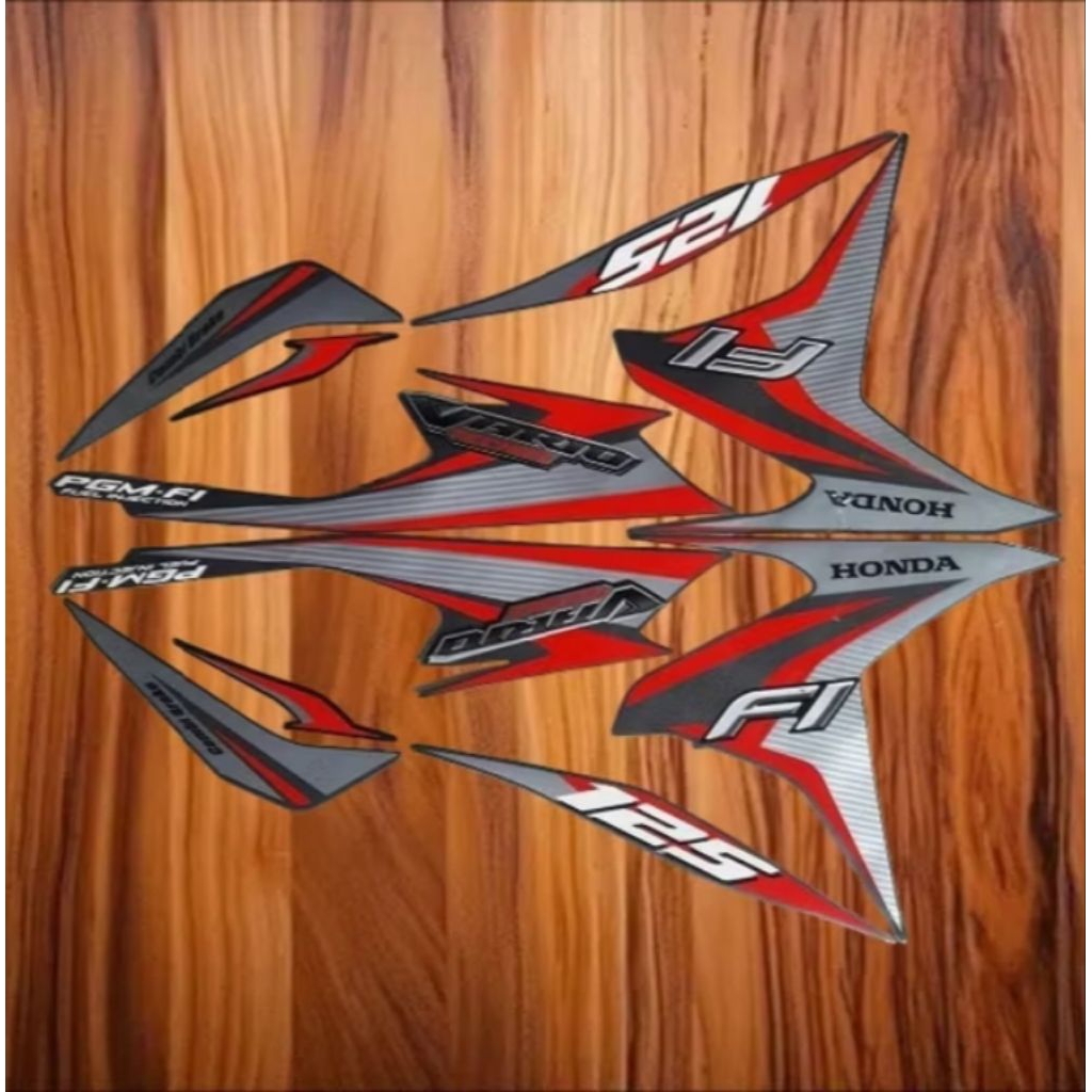 STICKER STRIPING BODY FULLSET MOTOR HONDA VARIO 125 TECHNO TAHUN 2013-2014