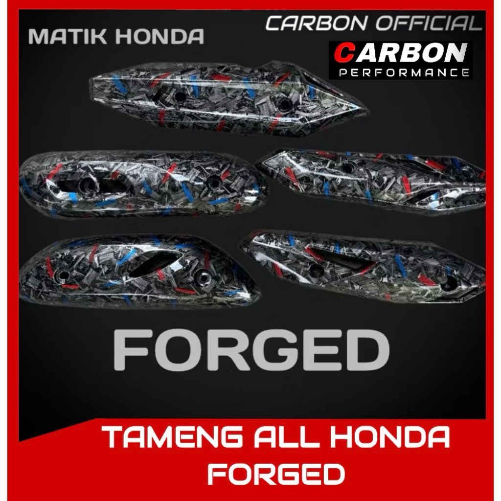 TUTUP KNALPOT MATIK HONDA CARBON FORGED BEAT SCOOPY VARIO CARBON FORGED▪️Tutup knalpot beat carbon f