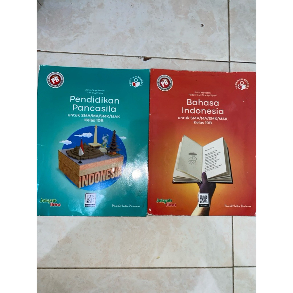 buku intan pariwara kelas 10B pkn, bahasa indonesia