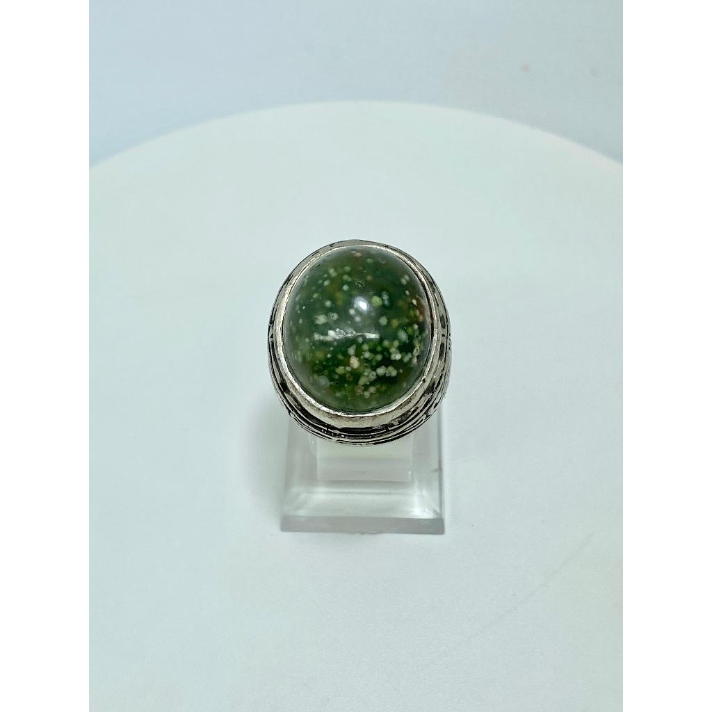 Cincin Batu Akik Telur Kodok Kristal