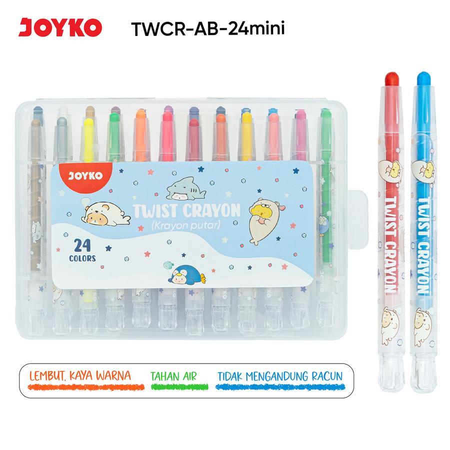 

JOYKO Krayon Putar Mini Twist Crayon TWCR-AB-24Mini