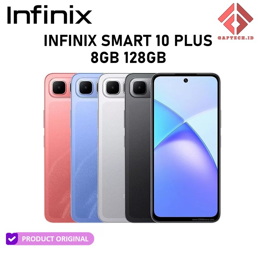 HANDPHONE INFINIX SMART 10 PLUS 8GB 128GB 6000 mAh GARANSI RESMI