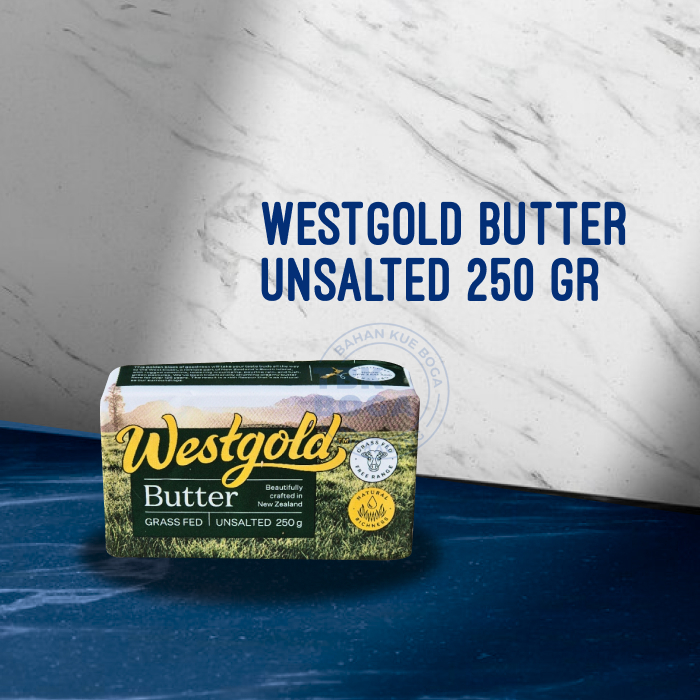 

Westgold Butter Unsalted ( 250 gr ) Mentega Tawar Un Salted Bukan Margarin
