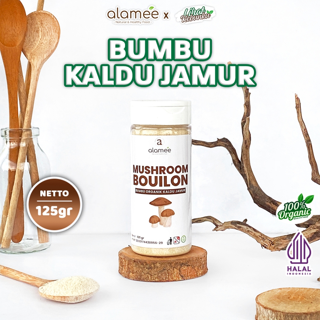 

ALAMEE Kaldu Jamur Mushroom Powder Bubuk Bumbu Dapur Organik Praktis Tabur 125gr LIHAT KEBUNKU
